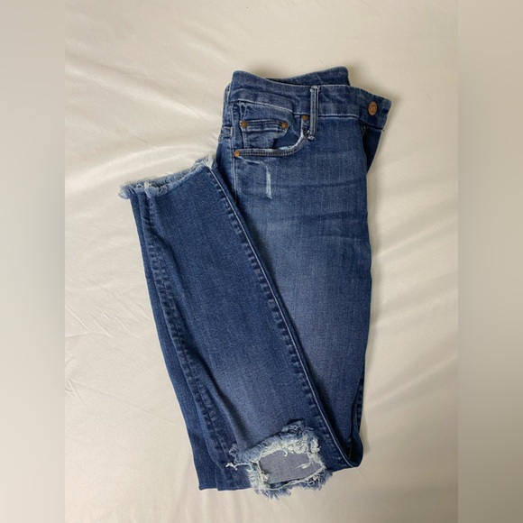 MOTHER Denim - MOTHER High Waisted Ankle Looker in Cat Attack. Size 28.